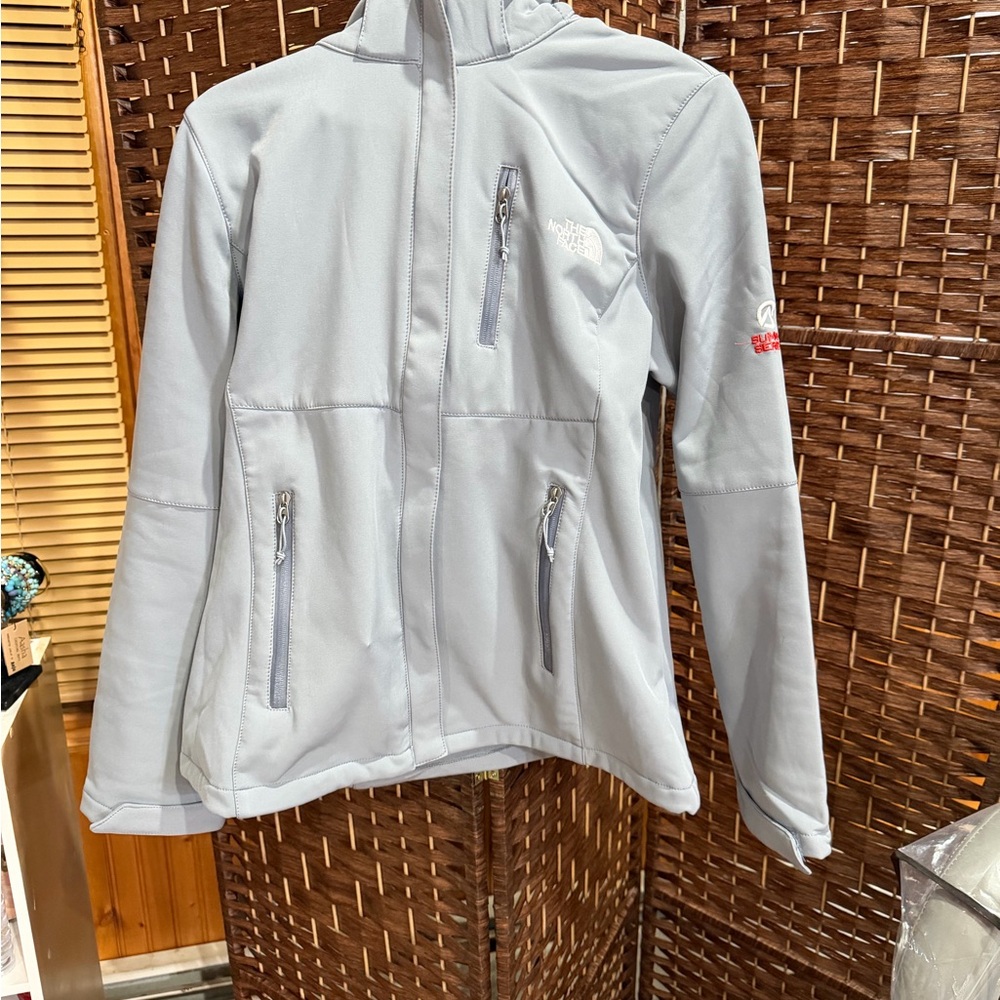 The North Face Soft Gray Full-Zip Jacket